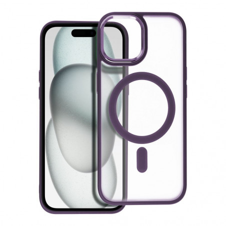 Kryt Matte Mag Cove na Apple iPhone 15 MagSAFE Fialový (Purple)