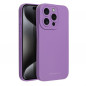 Kryt Roar Luna na Apple iPhone 15 Pro Jednofarebný, Štýlový, Estetický doplnok  Fialový (Violet)
