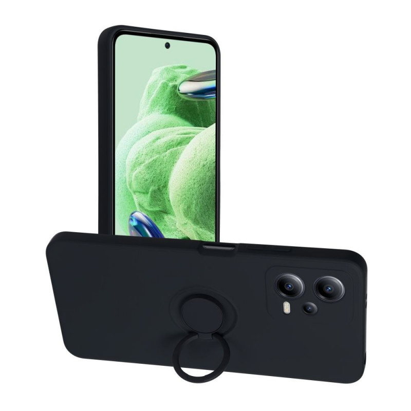 Kryt Silicone ring na XIAOMI Redmi Note 12 5G Čierny