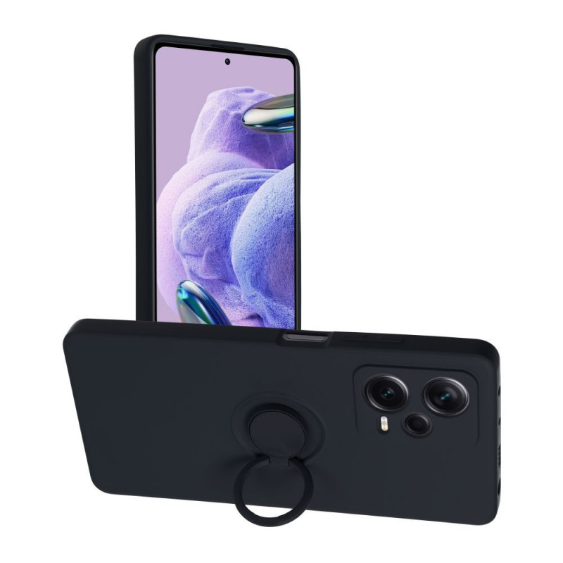 Kryt Silicone ring na XIAOMI Redmi Note 12 Pro Plus 5G Čierny