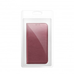 Peňaženkové puzdro Smart Magneto book na Apple iPhone 15 Plus Bordový