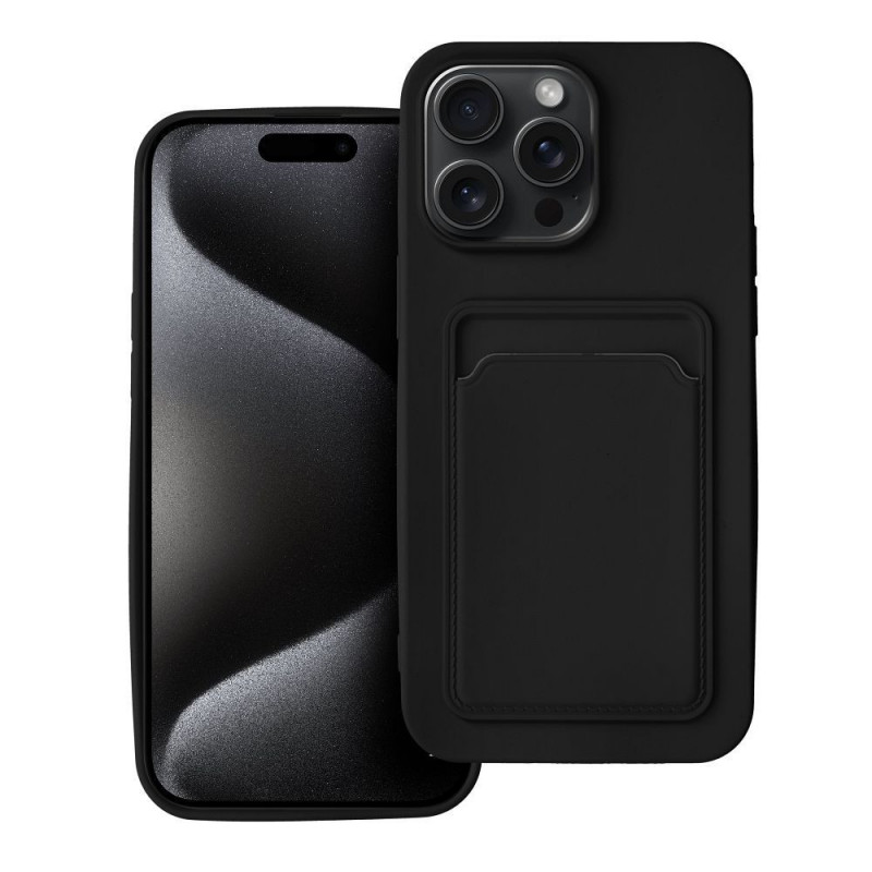 Kryt Card na Apple iPhone 15 Pro Max Čierny