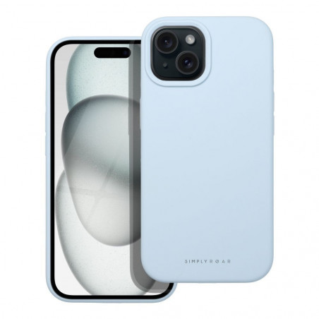 Kryt Roar Cloud-Skin na Apple iPhone 15 Svetlo modrý
