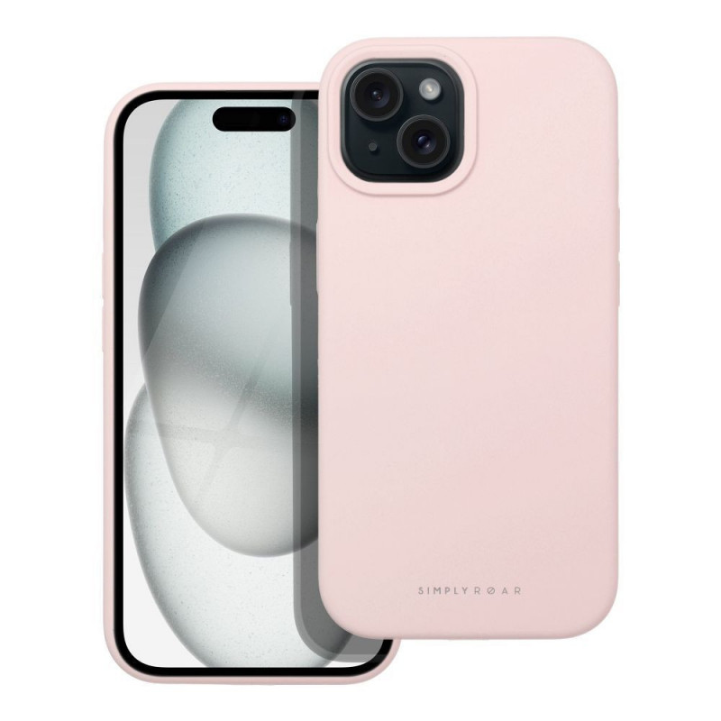 Kryt Roar Cloud-Skin na Apple iPhone 15 Svetlo ružový