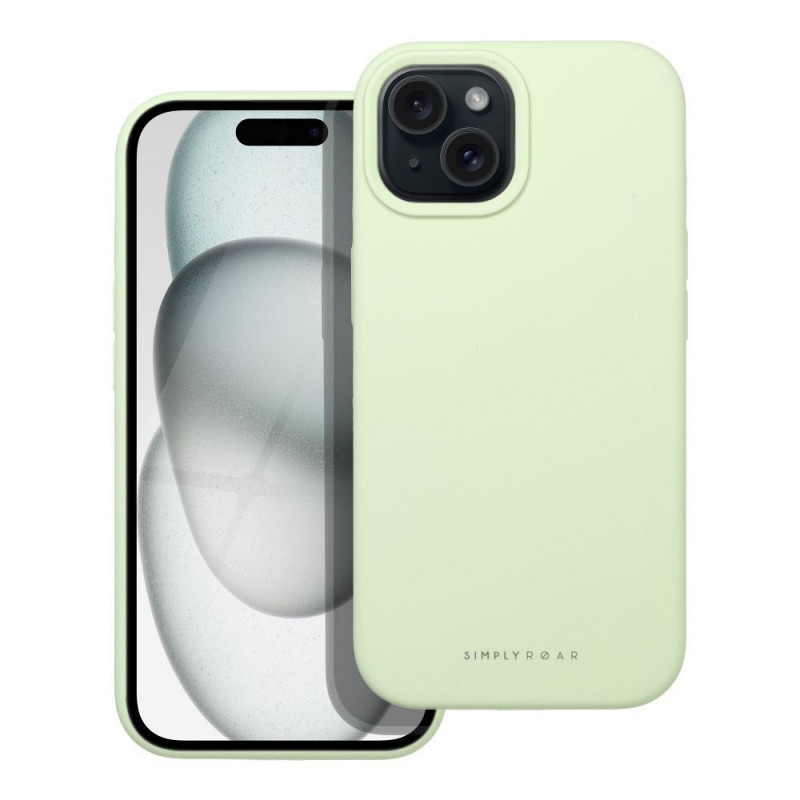 Kryt Roar Cloud-Skin na Apple iPhone 15 Svetlo zelený