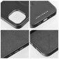 Kryt Roar Leather Mag na Apple iPhone 12 Elegant  MagSAFE  Čierny