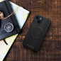 Kryt Roar Leather Mag na Apple iPhone 12 Elegant  MagSAFE  Čierny