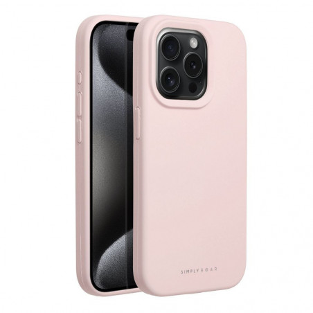 Kryt Roar Cloud-Skin na Apple iPhone 15 Pro Svetlo ružový
