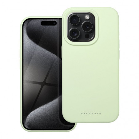 Kryt Roar Cloud-Skin na Apple iPhone 15 Pro Svetlo zelený