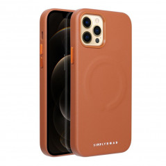 Kryt Roar Leather Mag na Apple iPhone 12 Pro Elegant  MagSAFE  Hnedý