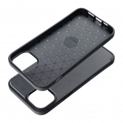 Kryt Carbon premium na Apple iPhone 15 Elegant  Čierny