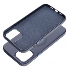 Kryt Roar Leather Mag na Apple iPhone 12 Pro Max Elegant  MagSAFE  Tmavší modrý