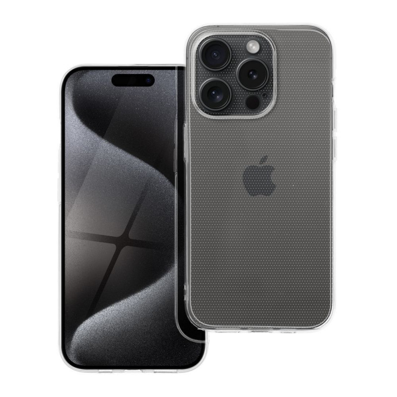 Kryt CLEAR 2mm na Apple iPhone 15 Pro Transparentný