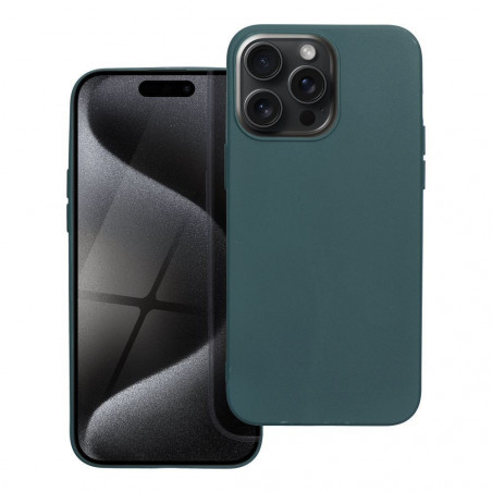 Kryt MATT na Apple iPhone 15 Pro Tmavo zelený