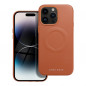 Kryt Roar Leather Mag na Apple iPhone 14 Pro Max Elegant  MagSAFE  Hnedý