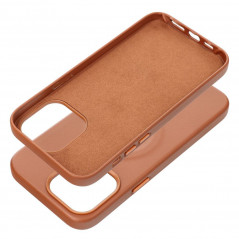 Kryt Roar Leather Mag na Apple iPhone 14 Pro Max Elegant  MagSAFE  Hnedý