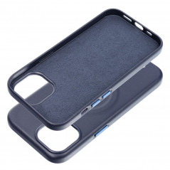 Kryt Roar Leather Mag na Apple iPhone 15 Elegant  MagSAFE  Tmavší modrý