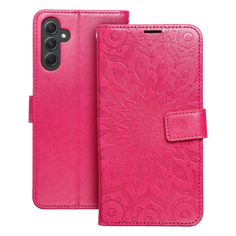 Peňaženkové puzdro MEZZO Book na Samsung Galaxy A54 Mandala  Purpurový