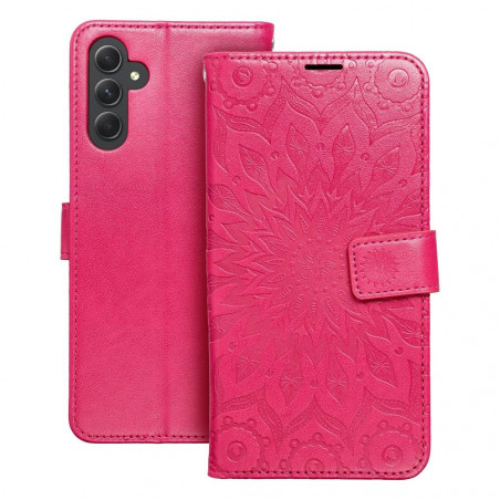 Peňaženkové puzdro MEZZO Book na Samsung Galaxy A54 Mandala Purpurový