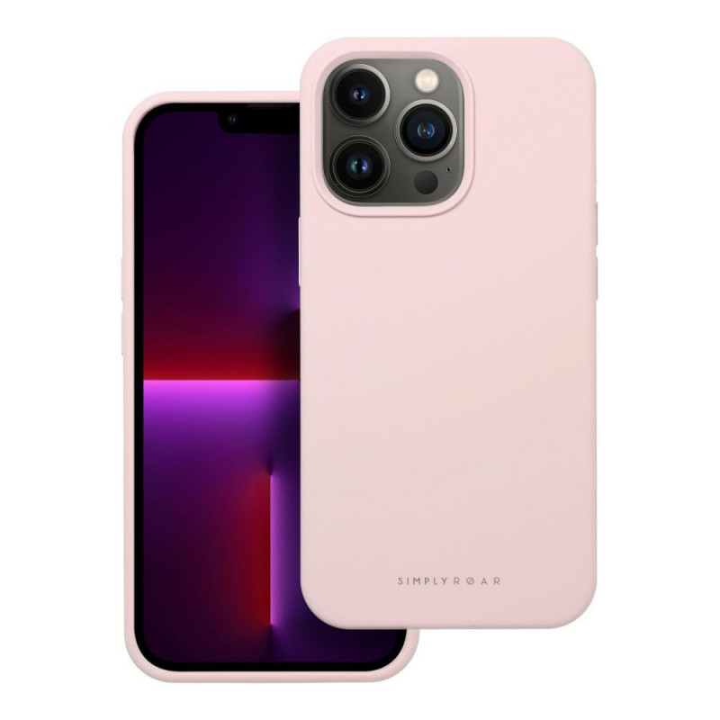 Kryt Roar Cloud-Skin na Apple iPhone 13 Pro Svetlo ružový