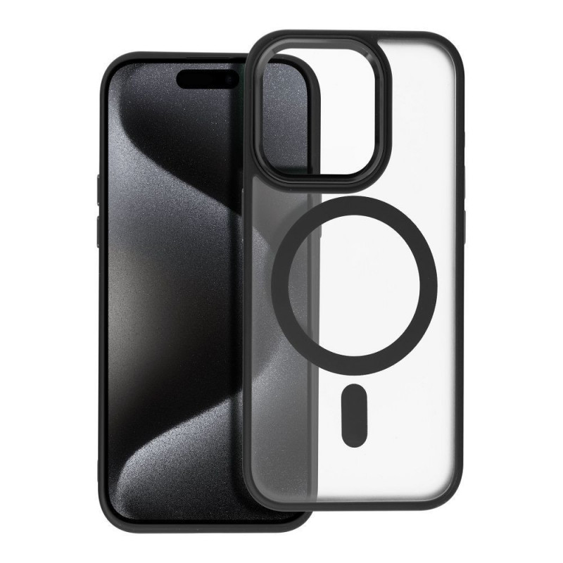 Kryt Matte Mag Cove na Apple iPhone 15 Pro MagSAFE  Čierny