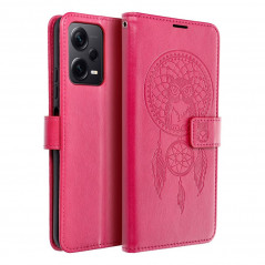 Peňaženkové puzdro MEZZO Book na XIAOMI Redmi Note 12 Pro Plus 5G Lapač snov Purpurový