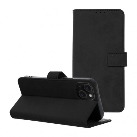Peňaženkové puzdro TENDER Book na Apple iPhone 15 Plus Čierny