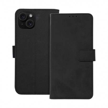 Peňaženkové puzdro TENDER Book na Apple iPhone 15 Plus Čierny
