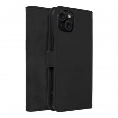 Peňaženkové puzdro TENDER Book na Apple iPhone 15 Plus Čierny