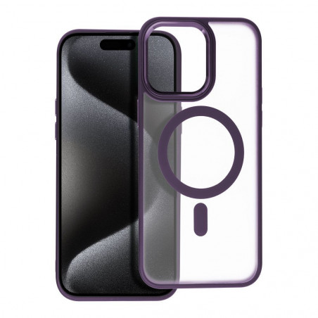 Kryt Matte Mag Cove na Apple iPhone 15 Pro Max MagSAFE Fialový (Purple)