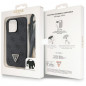 Kryt Guess Metal Logo Starss Crossbody na Apple iPhone 13 Pro Max Elegant  Čierny
