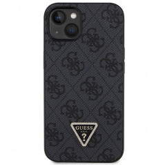 Kryt Guess Metal Logo Starss Crossbody na Apple iPhone 14 Elegant  Čierny