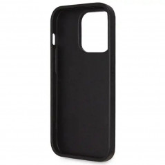 Kryt Guess Metal Logo Starss Crossbody na Apple iPhone 14 Pro Max Elegant  Čierny