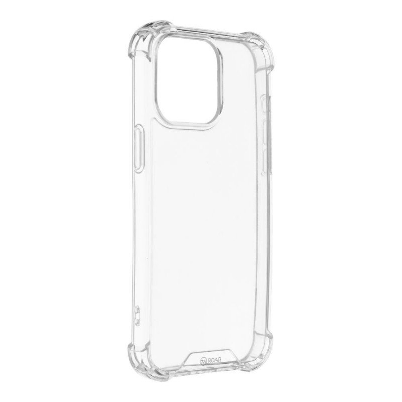 Kryt Roar Armor Jelly na Apple iPhone 15 Pro Max Prémiové puzdro  Transparentný