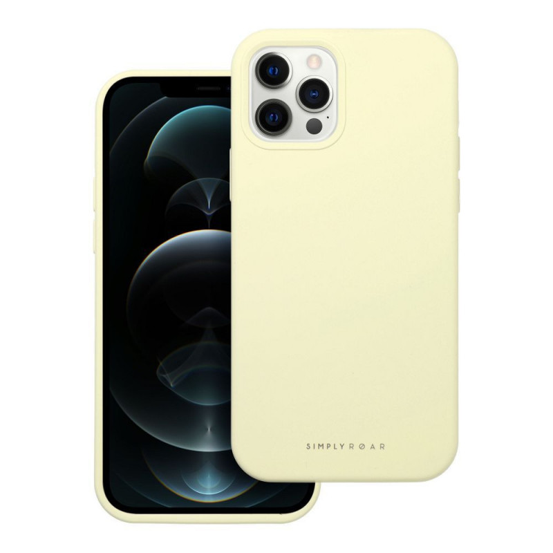 Kryt Roar Cloud-Skin na Apple iPhone 12 Pro Svetlo žltý