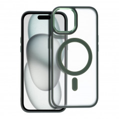 Kryt Matte Mag Cove na Apple iPhone 15 MagSAFE Zelený