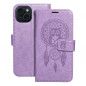 Peňaženkové puzdro MEZZO Book na Apple iPhone 15 Lapač snov  Fialový (Purple)