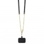 Kryt Guess Metal Logo Starss Crossbody na Apple iPhone 14 Pro Elegant  Čierny