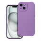 Kryt Roar Luna na Apple iPhone 15 Jednofarebný, Štýlový, Estetický doplnok  Fialový (Violet)