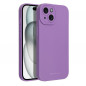 Kryt Roar Luna na Apple iPhone 15 Jednofarebný, Štýlový, Estetický doplnok  Fialový (Violet)