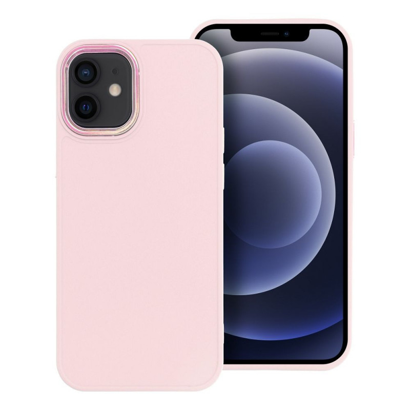 Kryt FRAME na Apple iPhone 12 mini Elegant  Púdrovo ružový