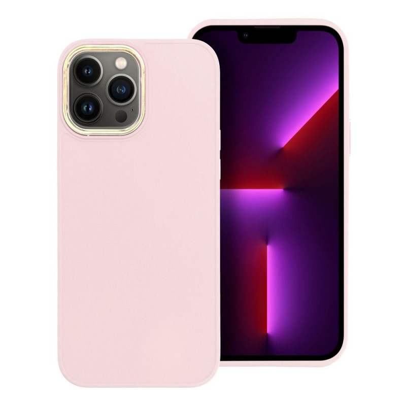 Kryt FRAME na Apple iPhone 13 Pro Elegant  Púdrovo ružový