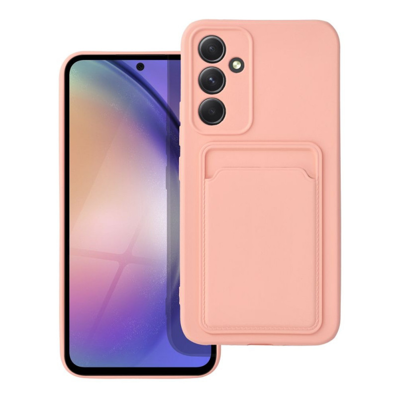 Kryt Card na Samsung Galaxy A54 Ružový