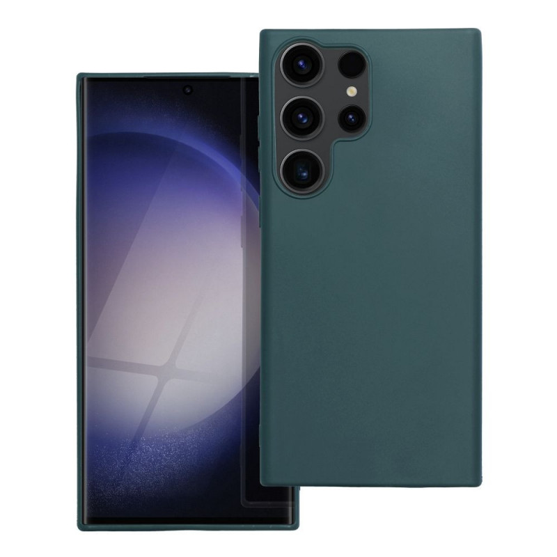 Kryt MATT na Samsung Galaxy S23 Ultra 5G Tmavo zelený