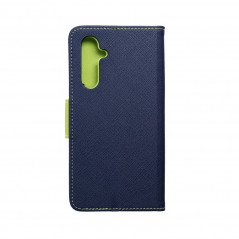 Peňaženkové puzdro Fancy Book na Samsung Galaxy A54 Námornícka modrá / Limetkovo zelený