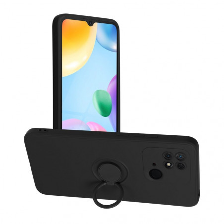 Kryt Silicone ring na XIAOMI Redmi 10C Čierny