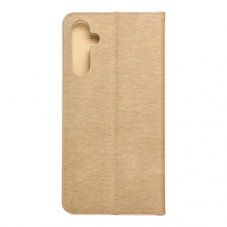 Peňaženkové puzdro LUNA Book Gold na Samsung Galaxy A34 Elegant Zlatý