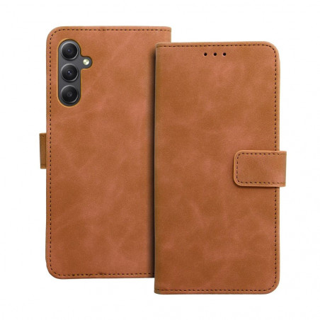 Peňaženkové puzdro TENDER Book na Samsung Galaxy A34 Hnedý