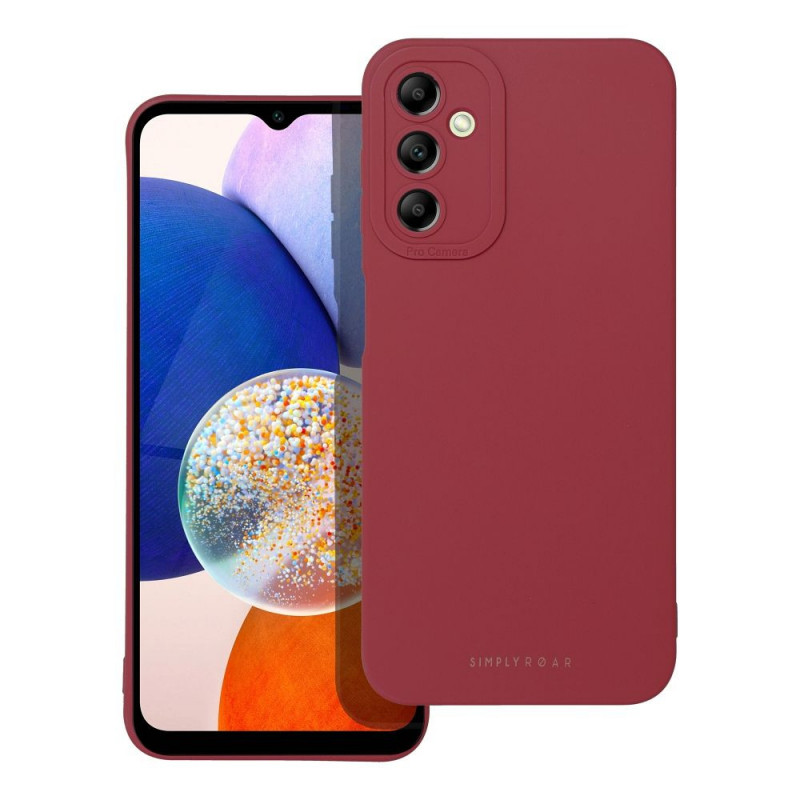 Kryt Roar Luna na Samsung Galaxy A14 5G Jednofarebný, Štýlový, Estetický doplnok  Červený