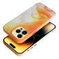 Kryt Leather Mag Cover na Apple iPhone 14 Pro Elegant  MagSAFE  Oranžová škvrna